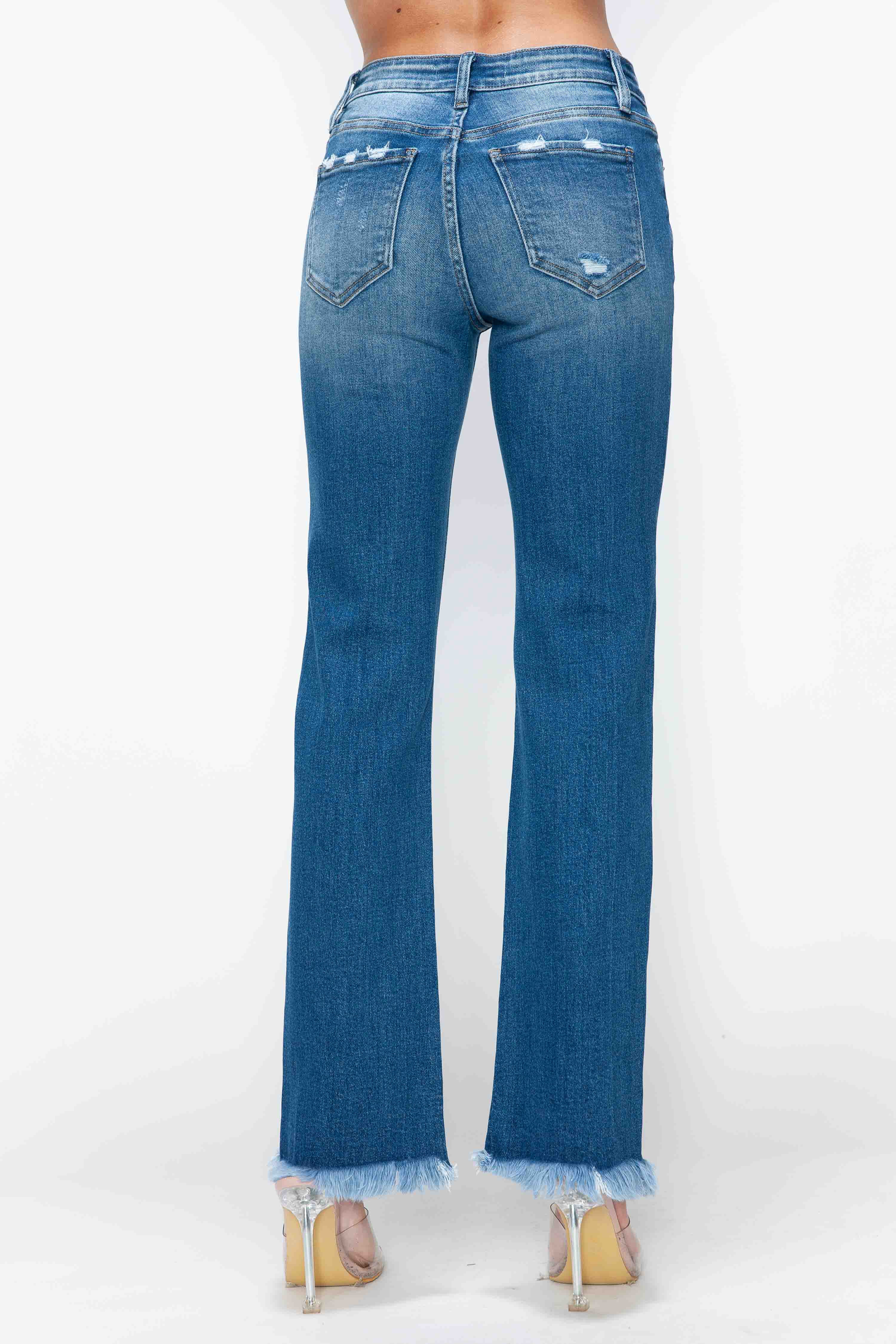 MID RISE RELAXED STRAIGHT LEG JEAN