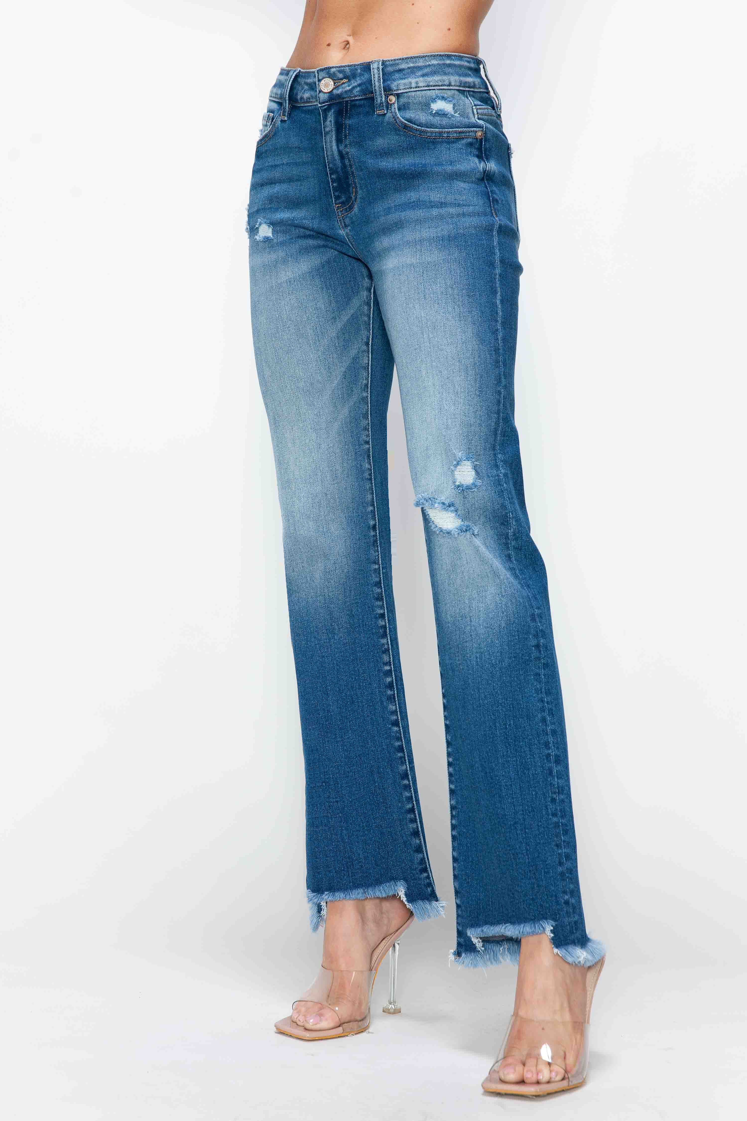 MID RISE RELAXED STRAIGHT LEG JEAN