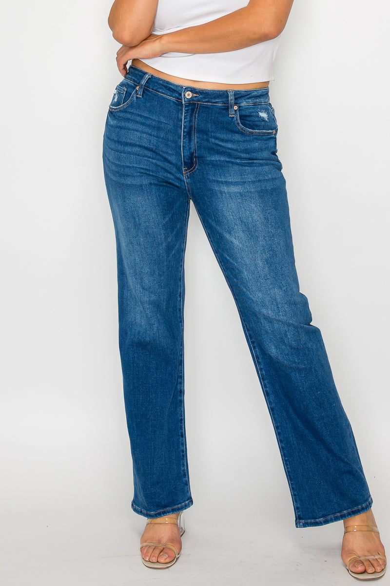 HIGH RISE STRAIGHT LEG JEAN bytos