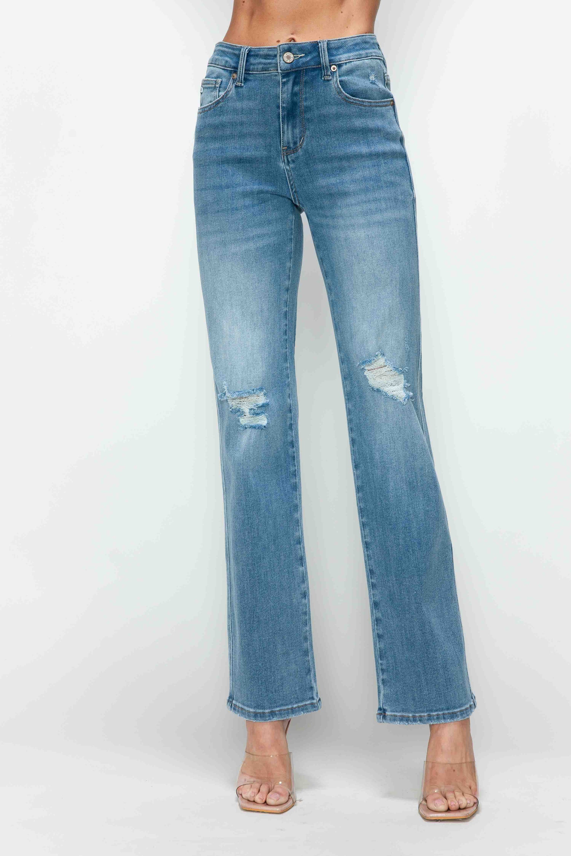 HIGH RISE STRAIGHT LEG JEAN bytos