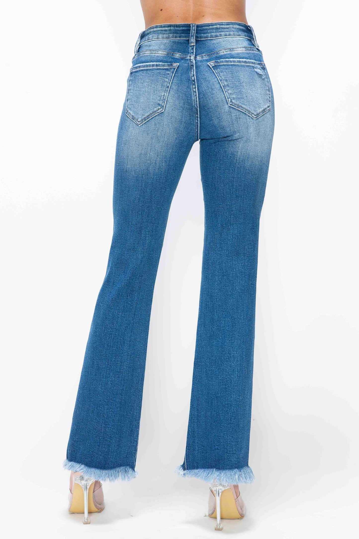 high rise boot cut leg bytos