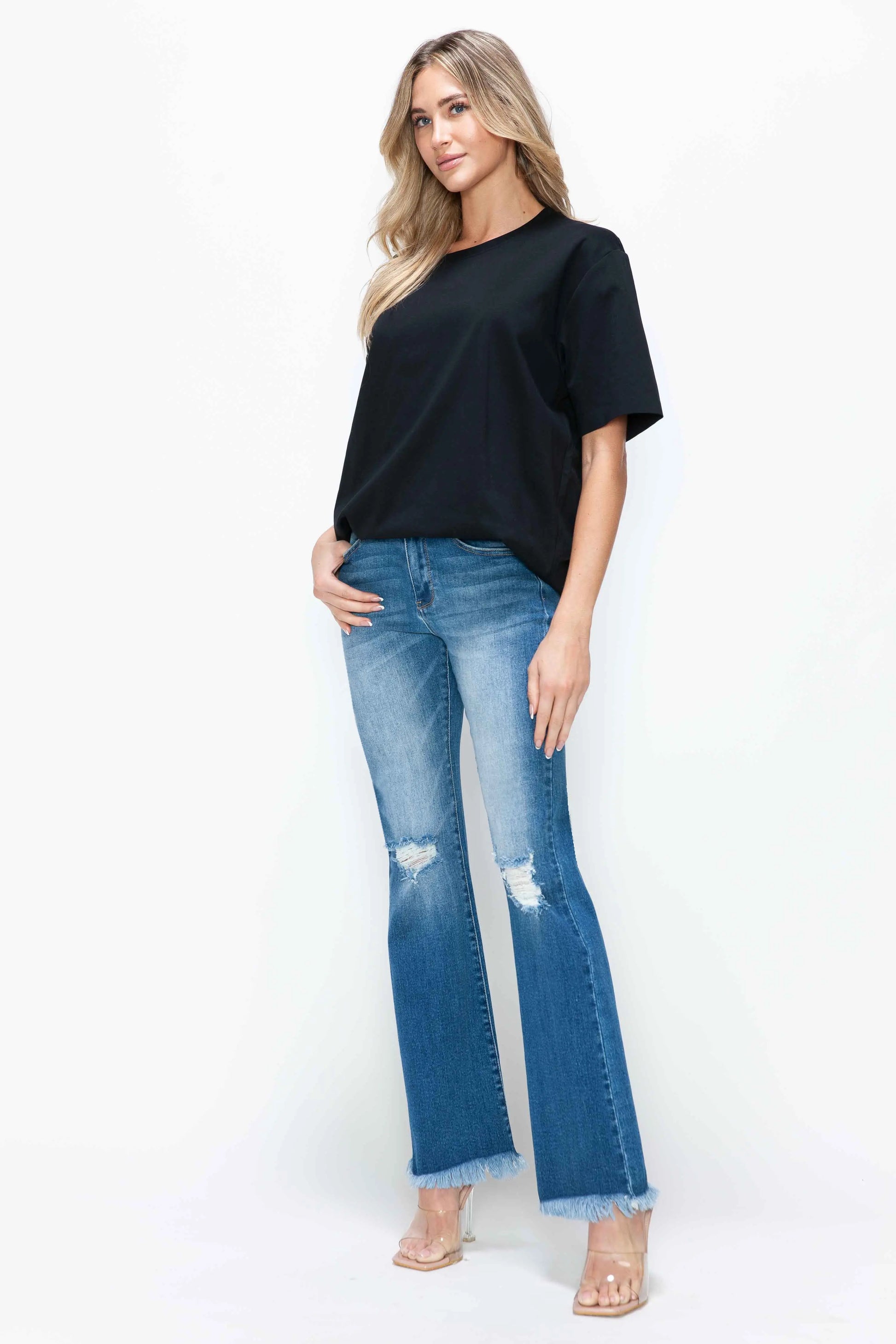 HIGH RISE BOOT CUT LEG bytos