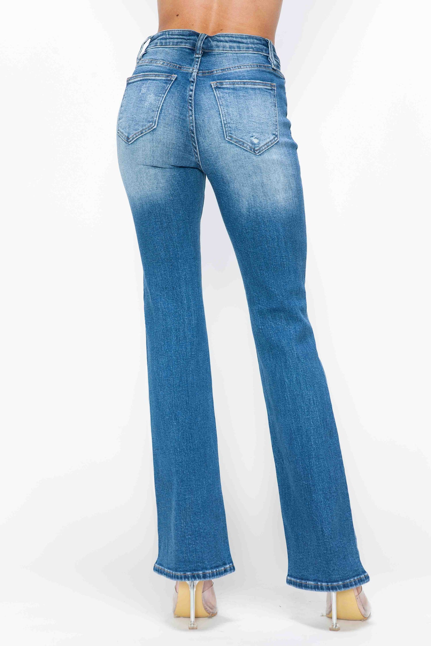 high rise boot cut leg bytos