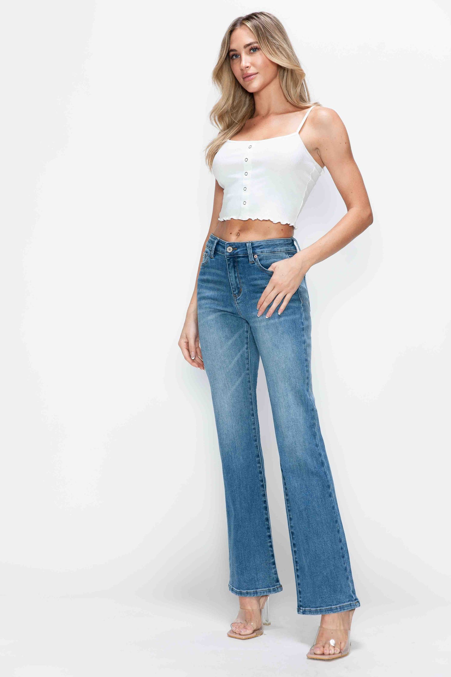 mid rise flare leg bytos