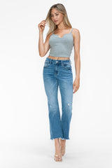 MID RISE CROP STRAIGHT LEG