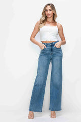 HIGH RISE WIDE LEG JEAN