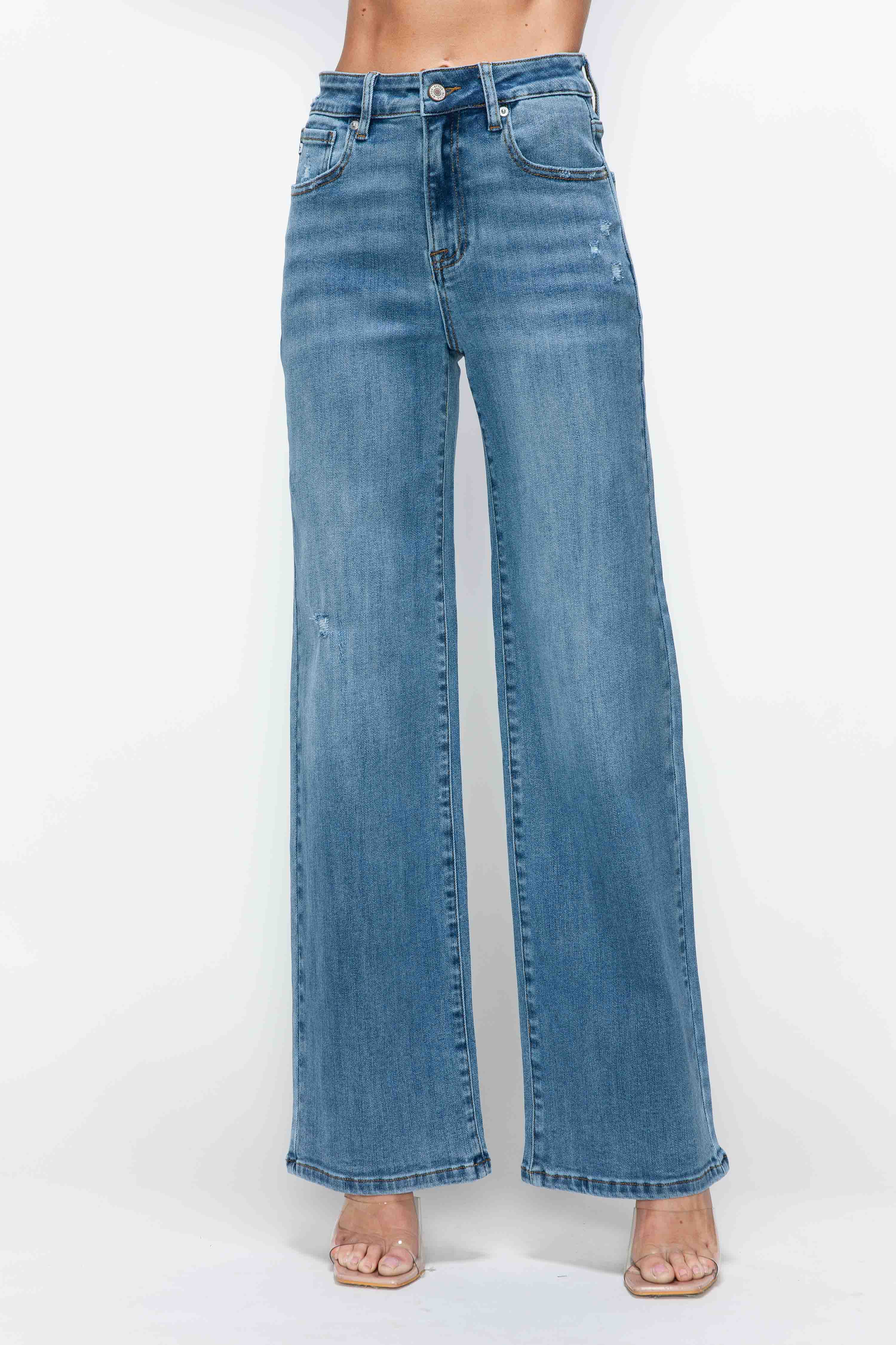 HIGH RISE WIDE LEG JEAN