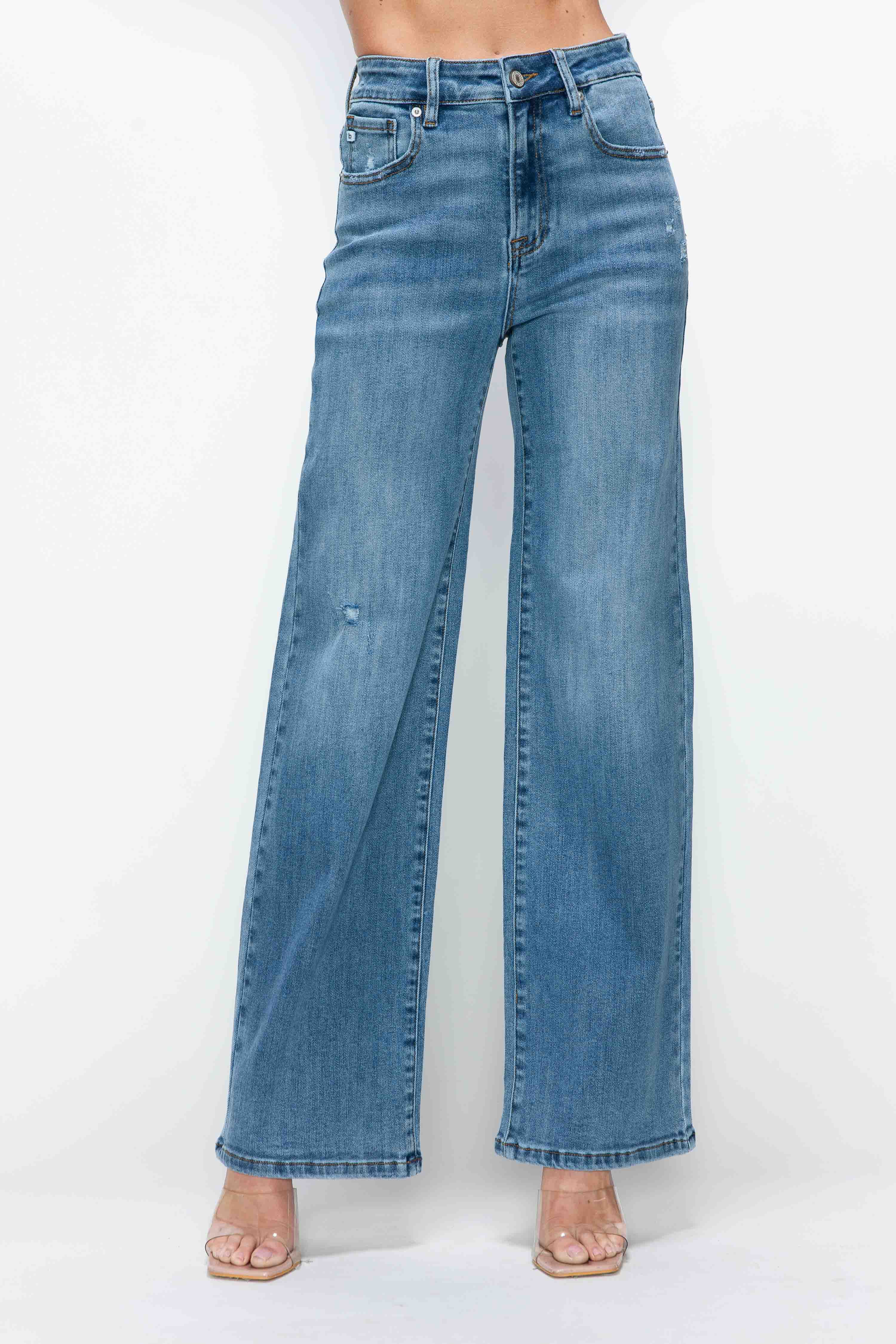 HIGH RISE WIDE LEG JEAN