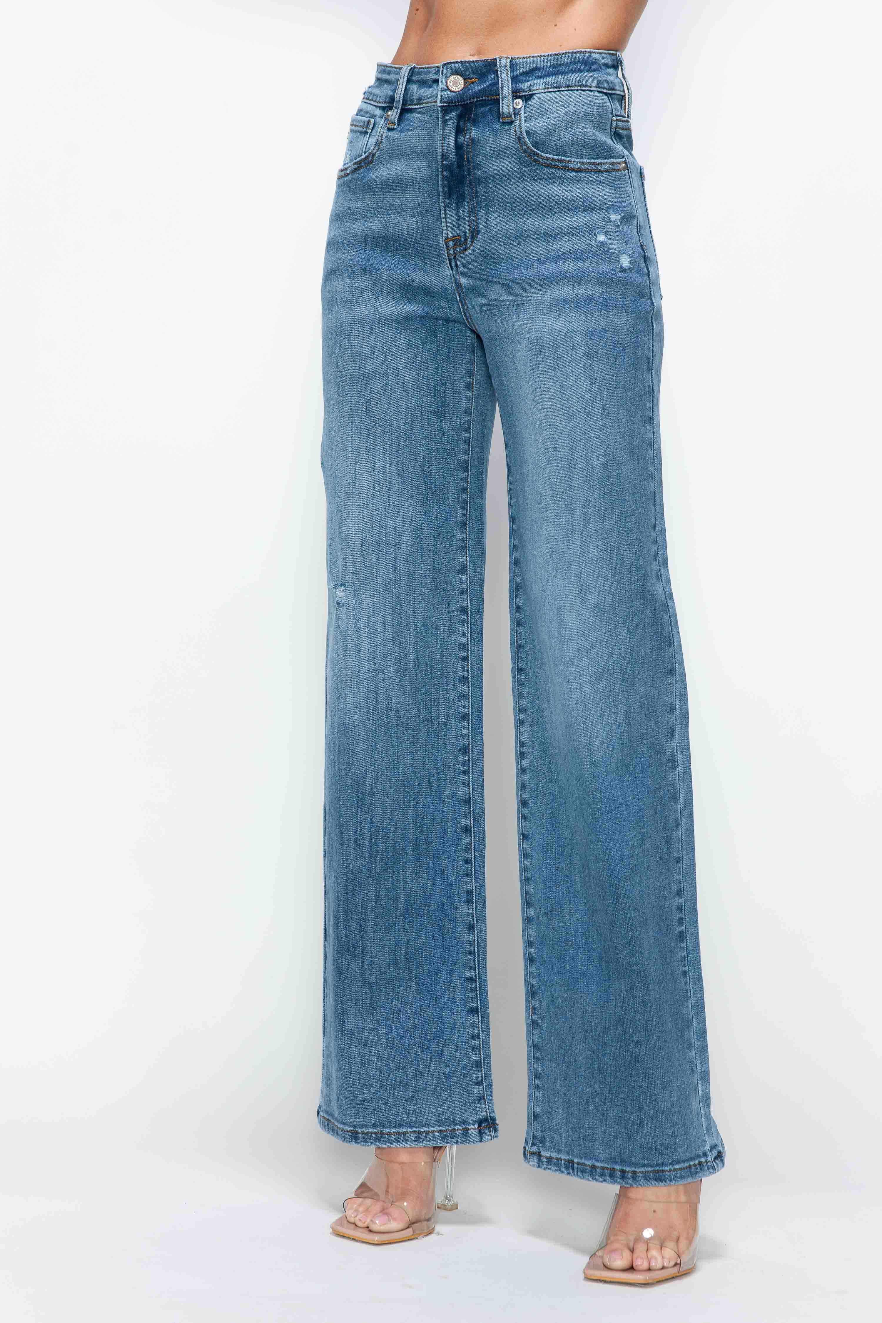 HIGH RISE WIDE LEG JEAN