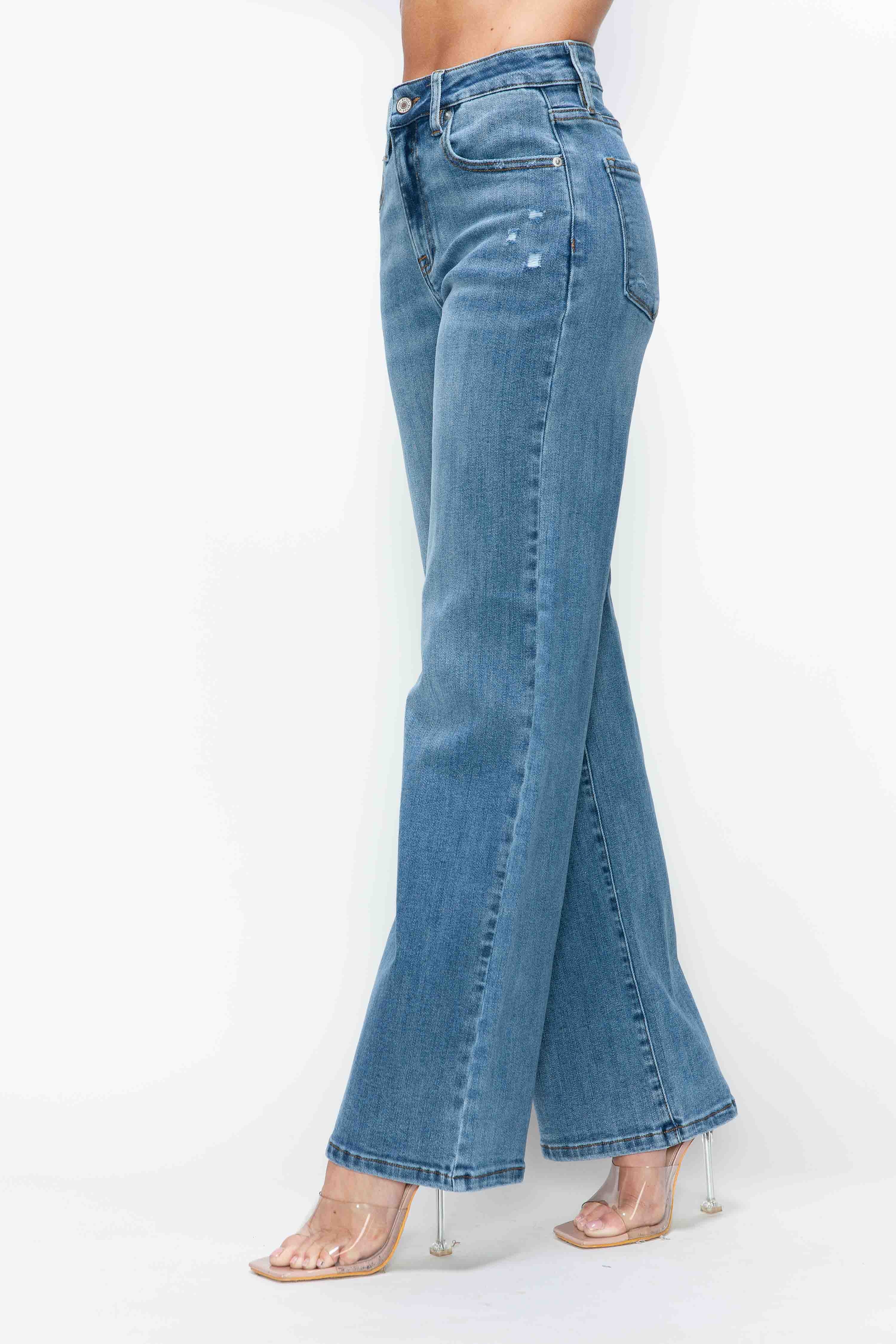 HIGH RISE WIDE LEG JEAN