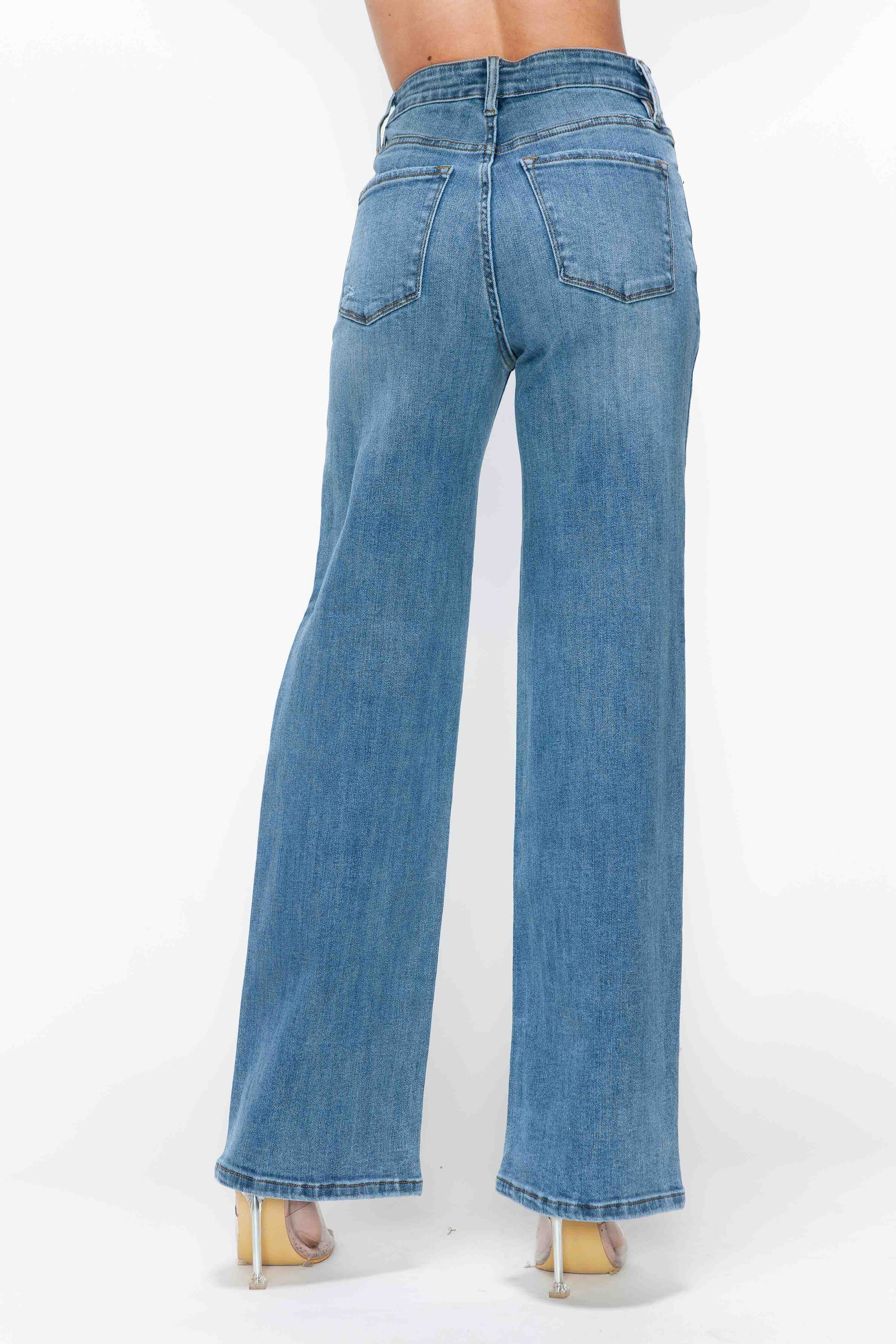 HIGH RISE WIDE LEG JEAN