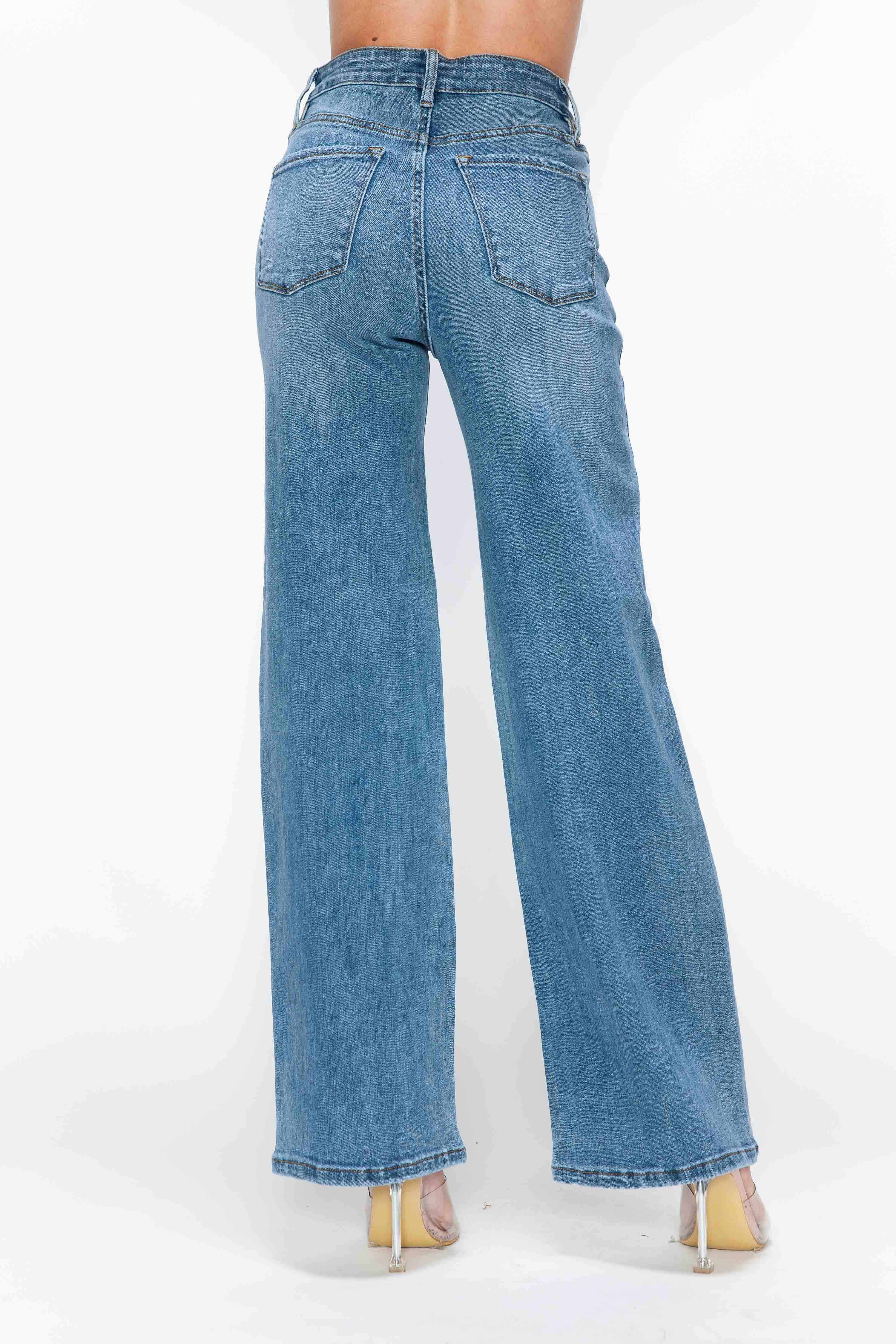 HIGH RISE WIDE LEG JEAN