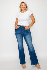 PLUS SIZE HIGH RISE BOOT CUT LEG