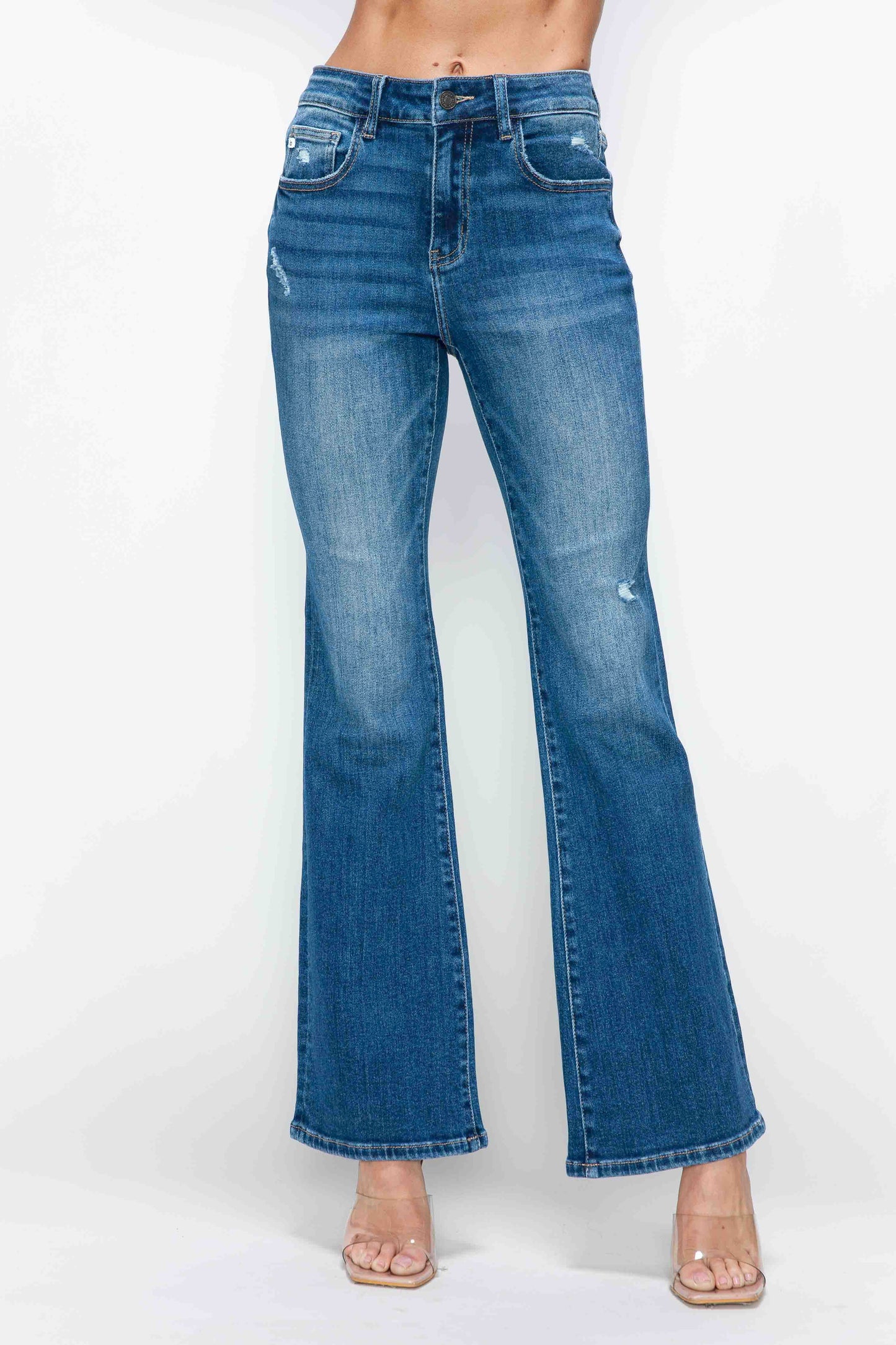 high rise boot cut leg bytos