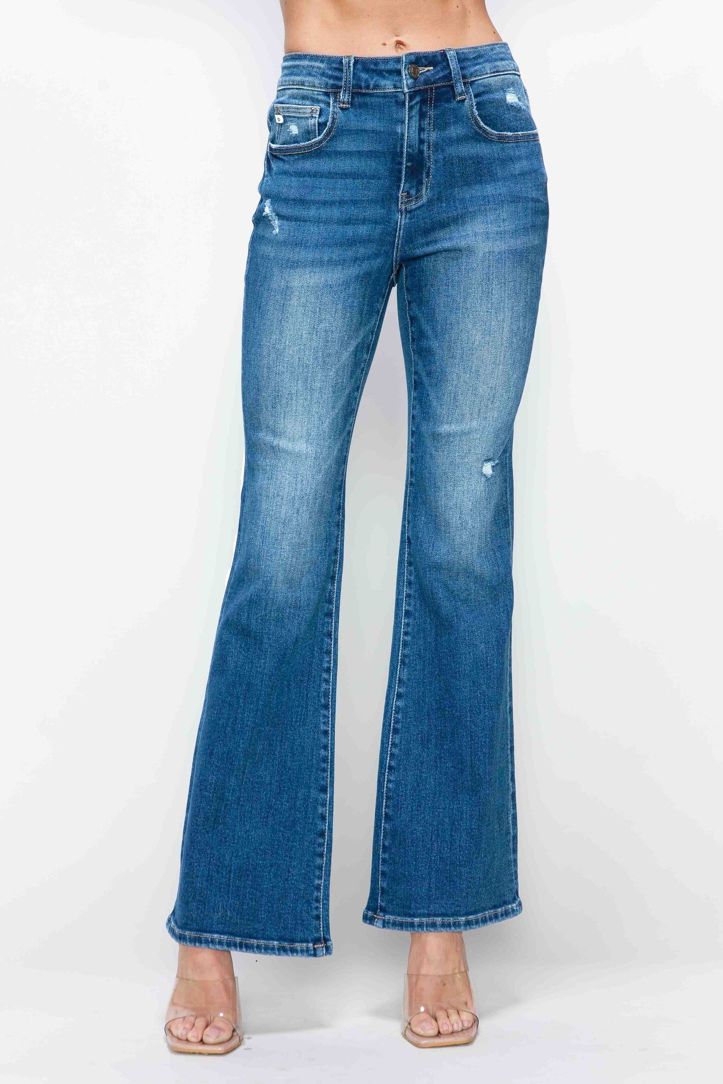 high rise boot cut leg bytos