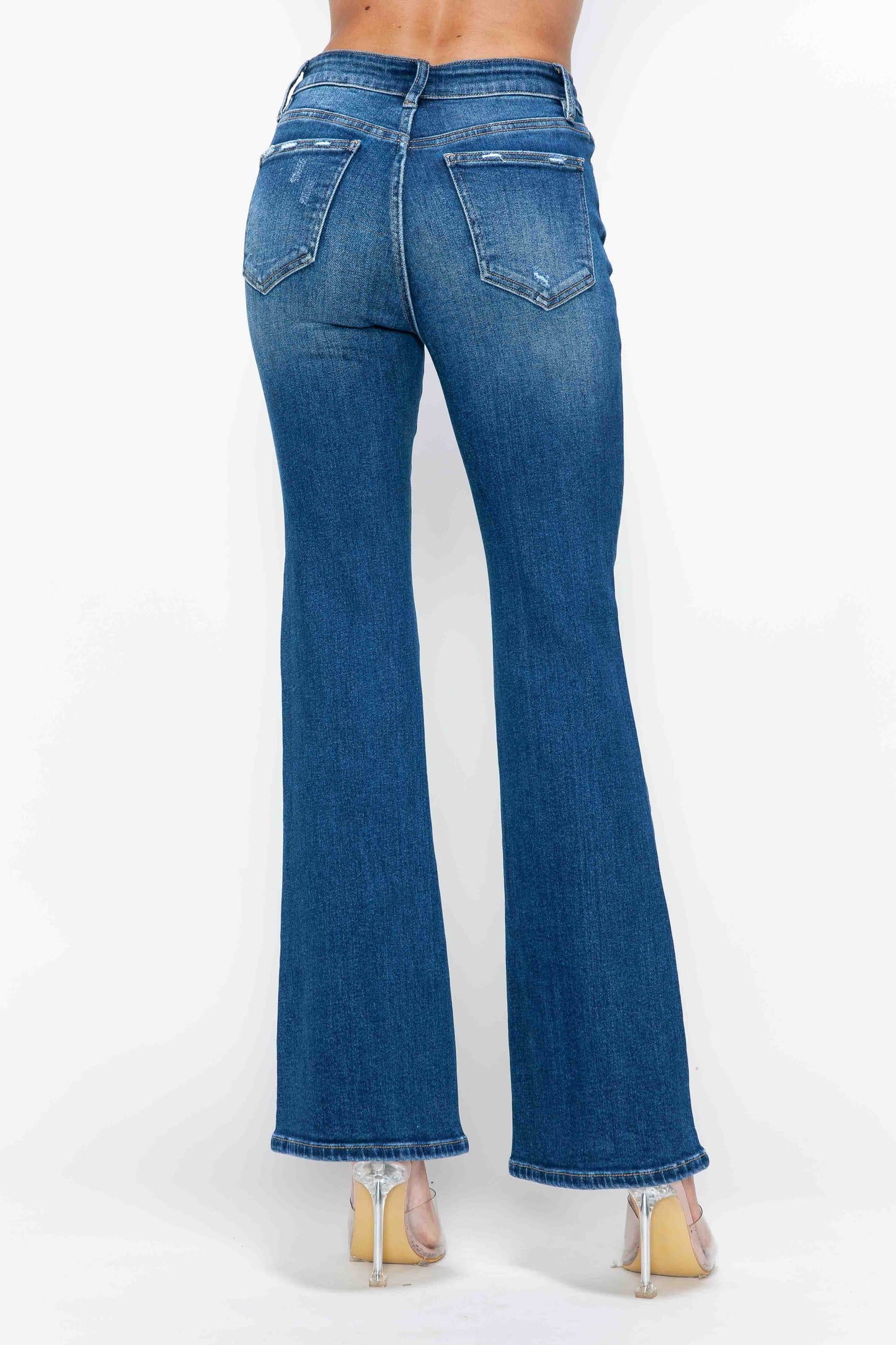 high rise boot cut leg bytos