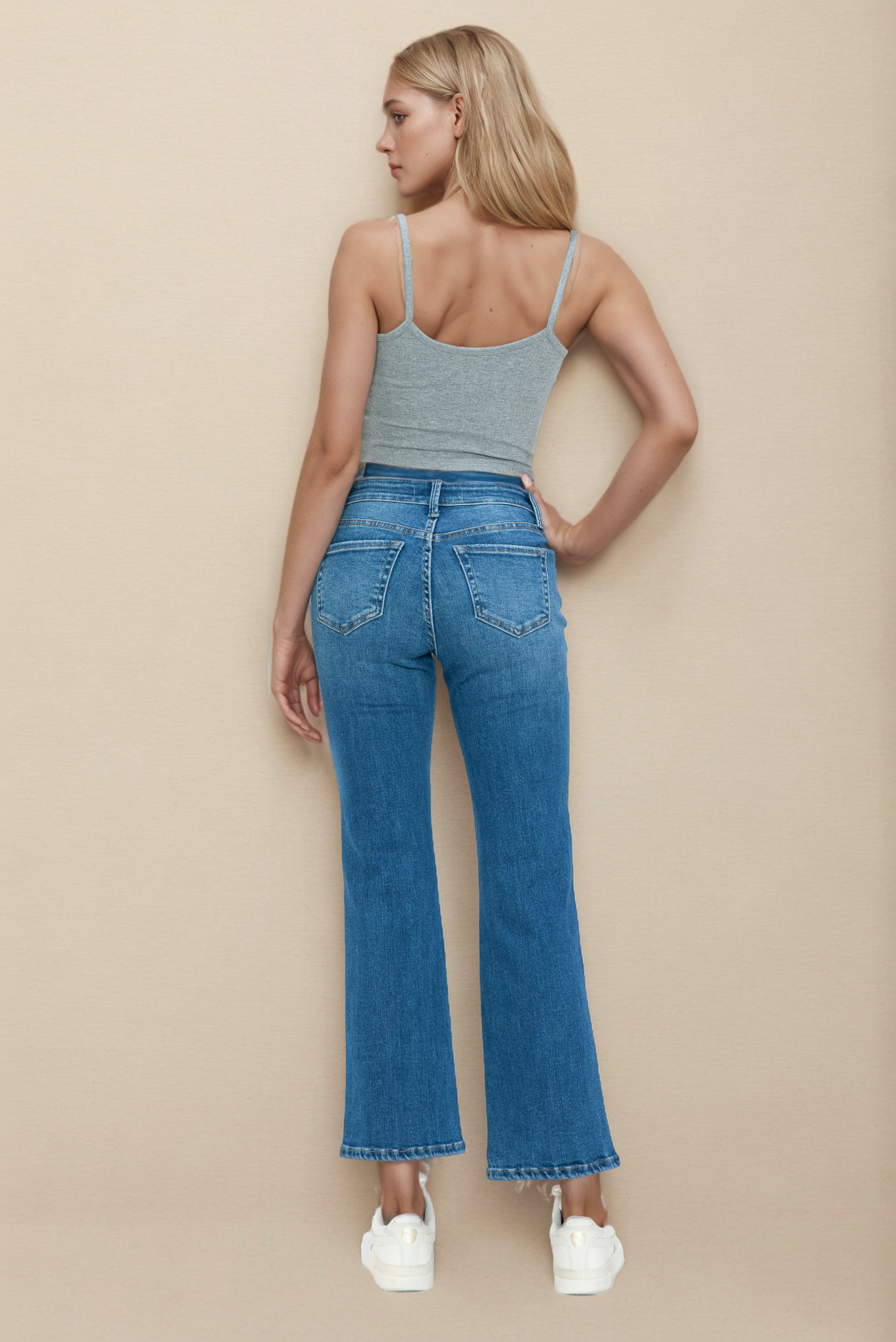 MID RISE ANKLE STRAIGHT LEG JEAN bytos